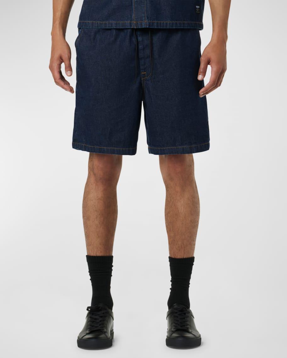 Men's Drawcord  Denim Wash Shorts Product Image