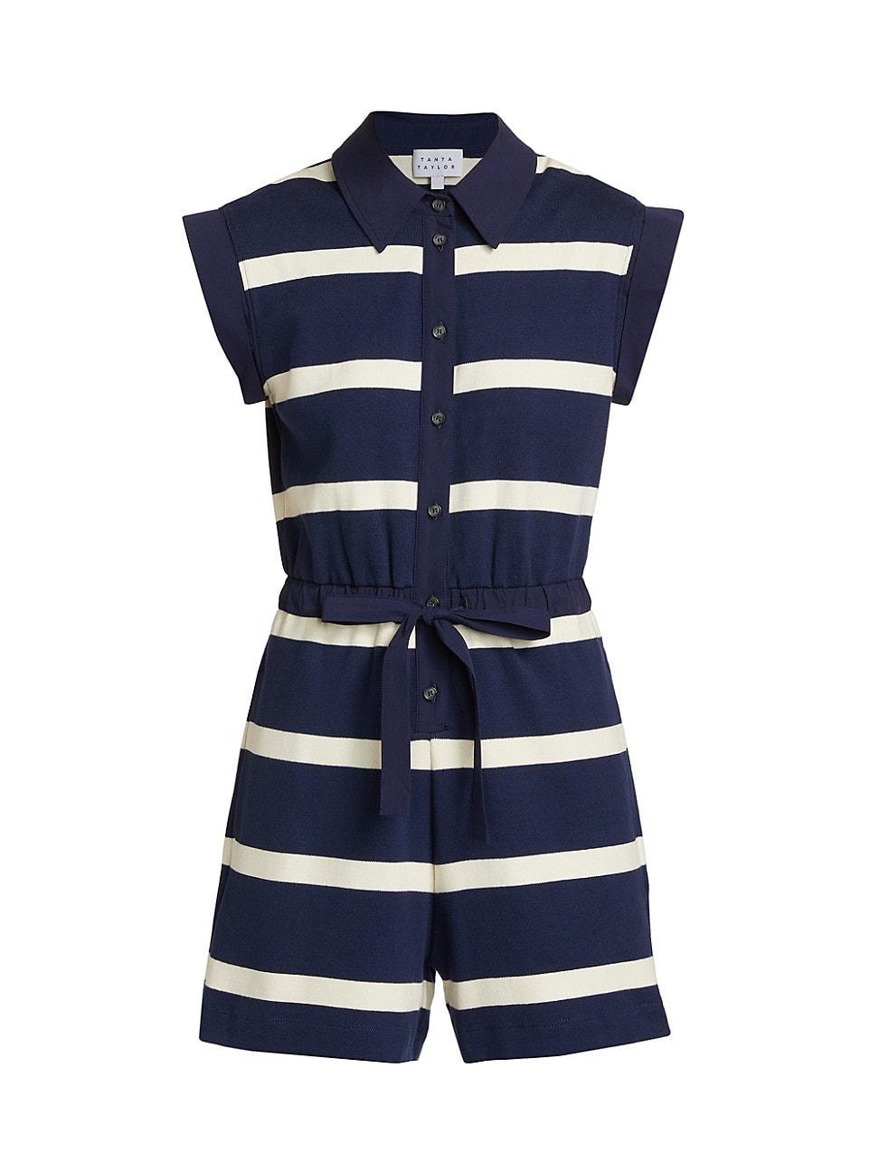 Womens Ludlow Striped Romper Product Image