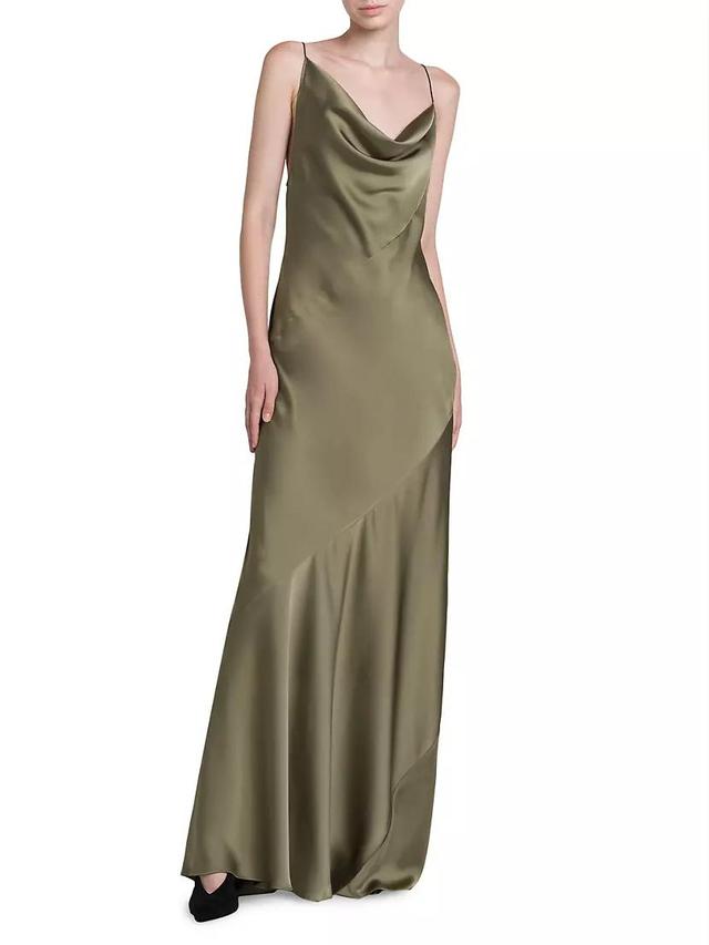 Stitched Satin Slip Dress Product Image