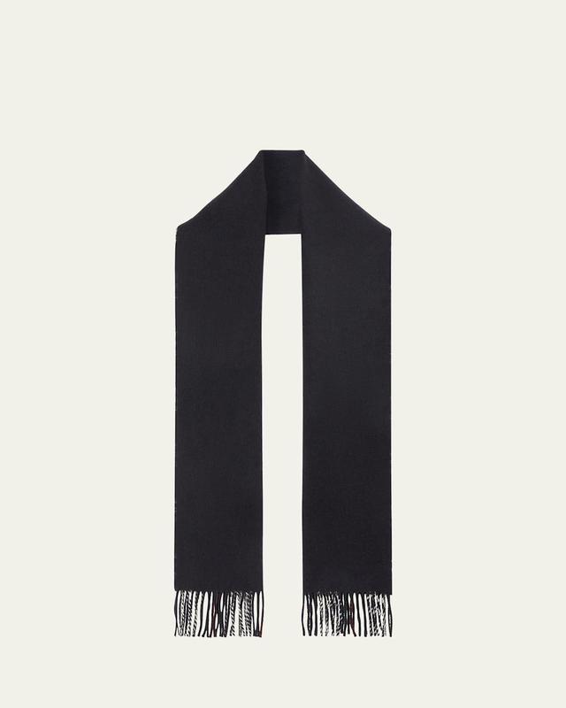 BURBERRY Men's Reversible Cashmere Vintage Check Scarf In Navy Product Image