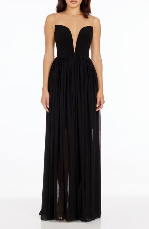 Dress the Population Eleanor Illusion Neck Gown Product Image