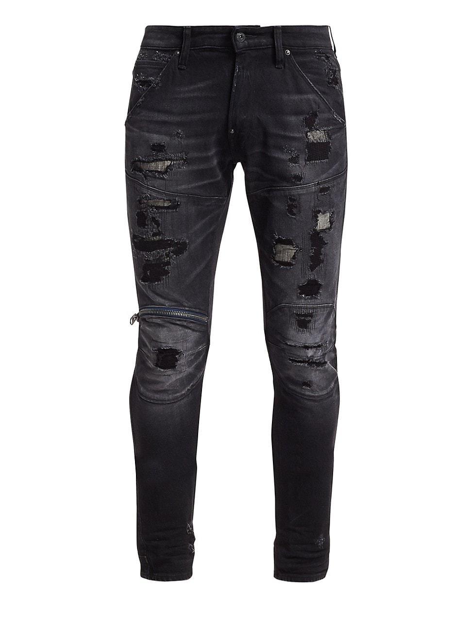 Mens 5620 3D Zip Knee Skinny Jeans Product Image