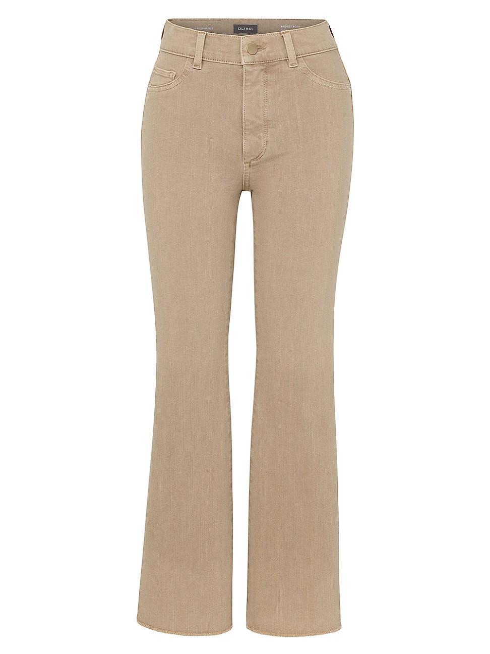 DL1961 Bridget Instasculpt Raw Hem Ankle Bootcut Jeans in Sand at Nordstrom, Size 31 Product Image