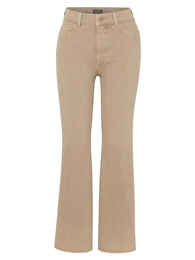 DL1961 Bridget Instasculpt Raw Hem Ankle Bootcut Jeans in Sand at Nordstrom, Size 31 Product Image