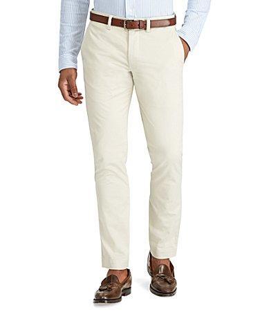 Polo Ralph Lauren Straight Fit Flat Front Stretch Twill Chino Pants Product Image