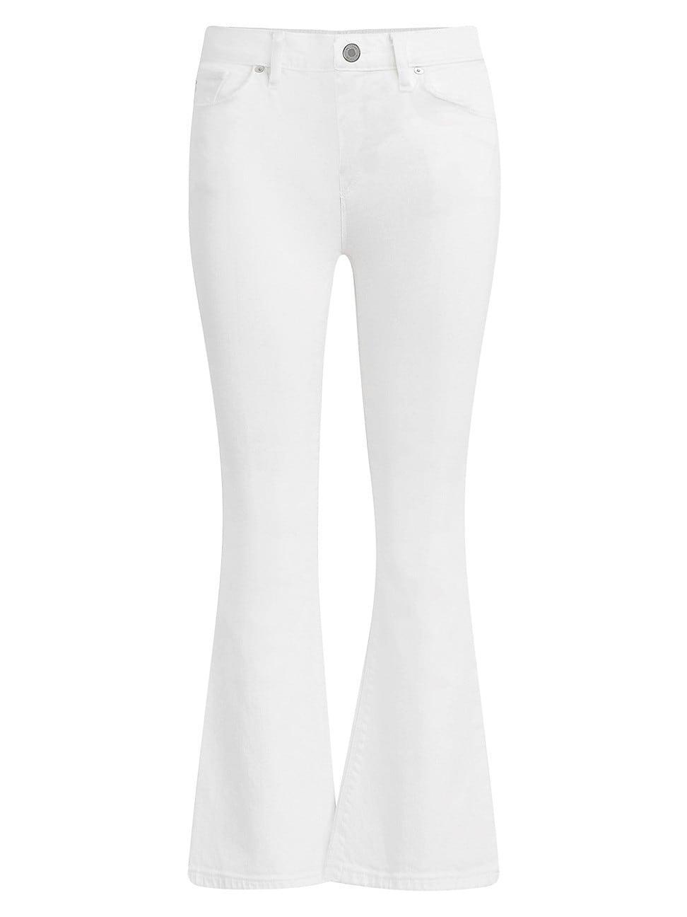 Womens Petite Nico Mid-Rise Boot-Cut Crop Jeans Product Image