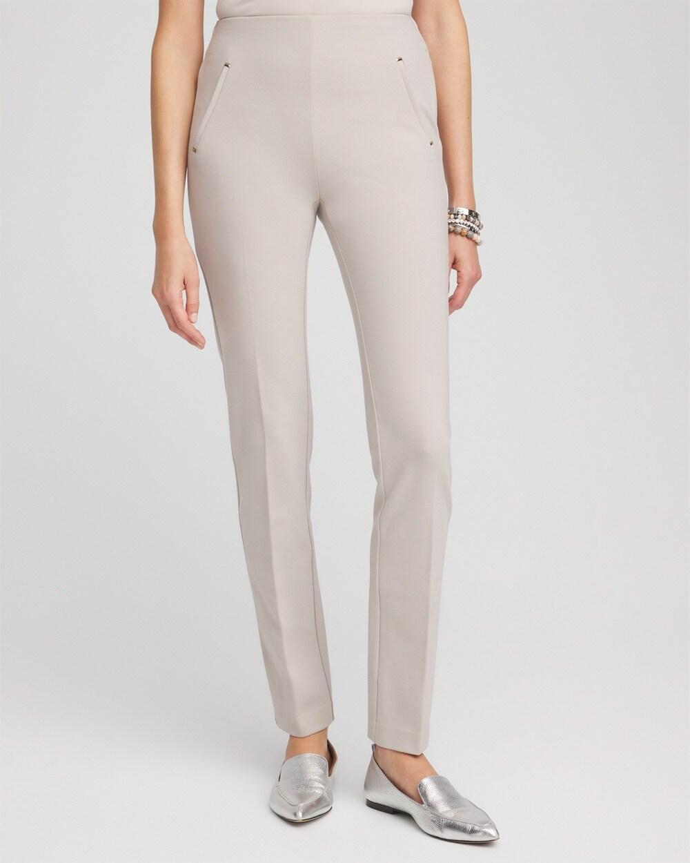 Women's Juliet Ponte Trim Detail Pants Product Image