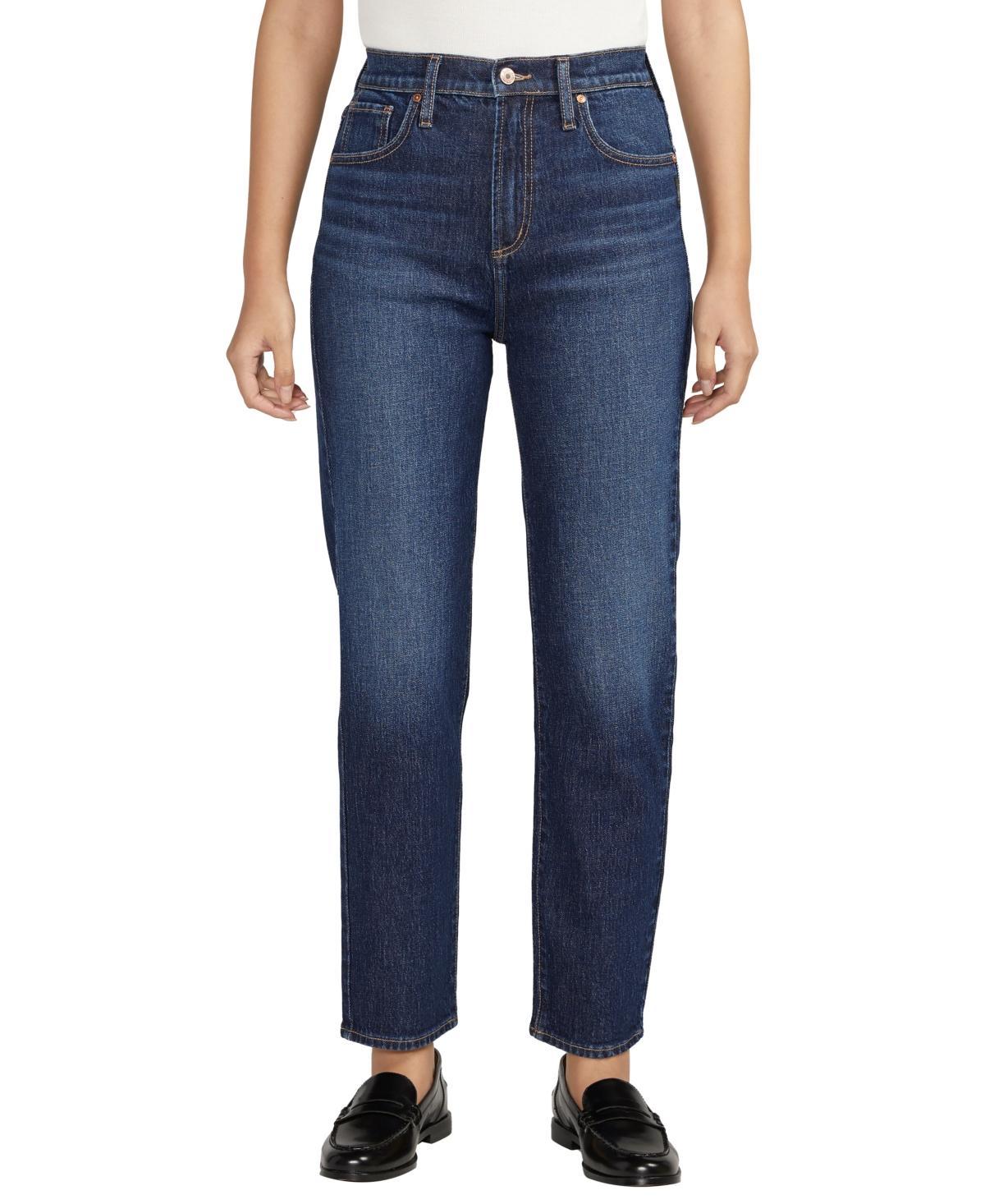 Silver Jeans Co. Highly Desirable High-Rise Slim Straight Leg Jeans L28440RCS340 (Indigo) Women's Jeans Product Image