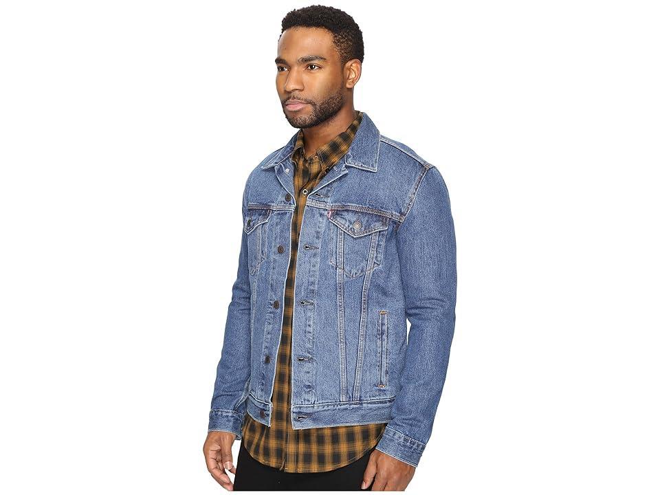 Mens Levis Trucker Denim Jacket Med Blue Product Image