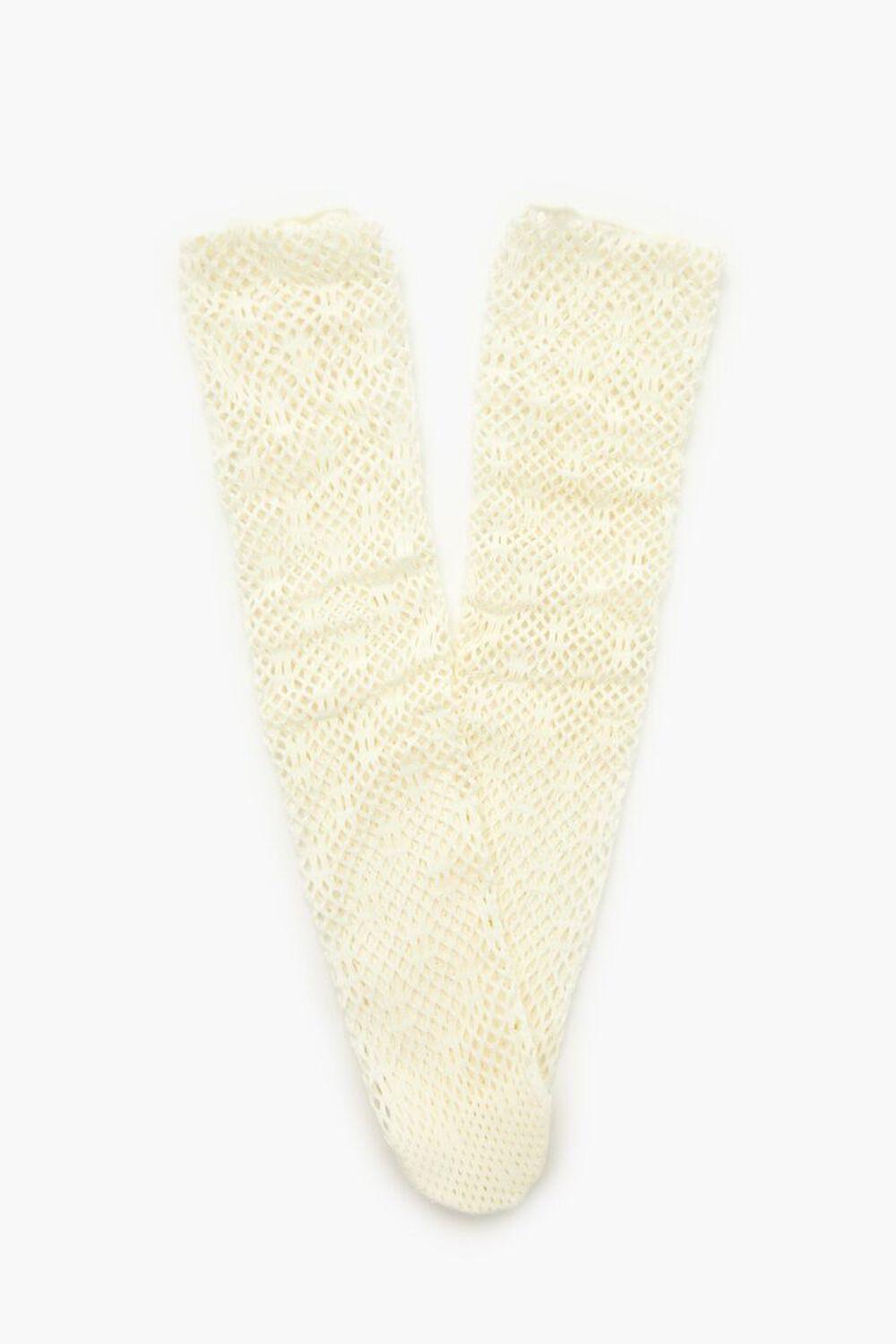 Sheer Crochet Crew Socks | Forever 21 Product Image