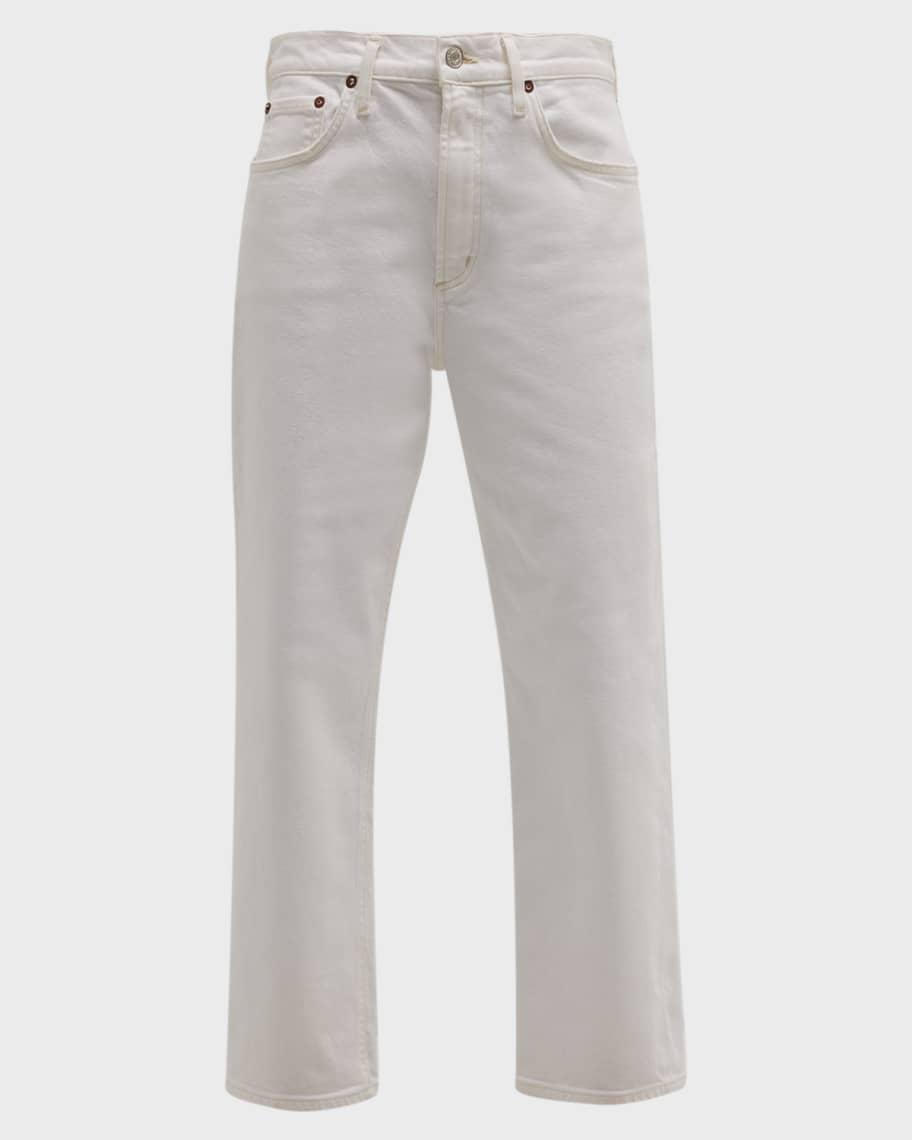 Kye Mid-Rise Straight Cropped Jeans product image