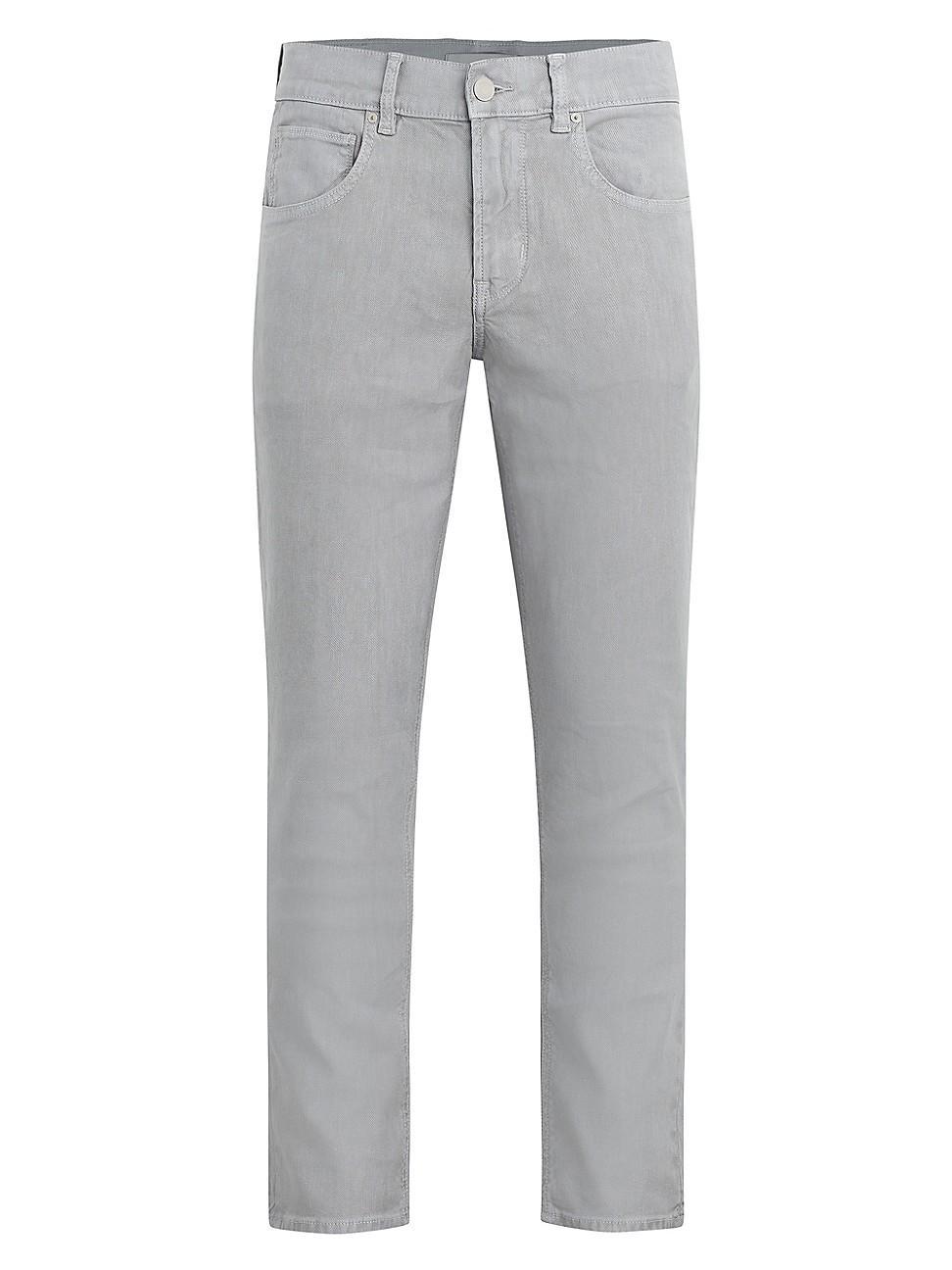 Mens Blake Stretch Linen-Blend Straight-Leg Jeans Product Image