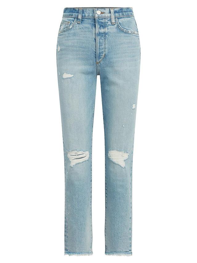 Womens The Honor High-Rise Ankle-Crop Stretch Jeans Product Image