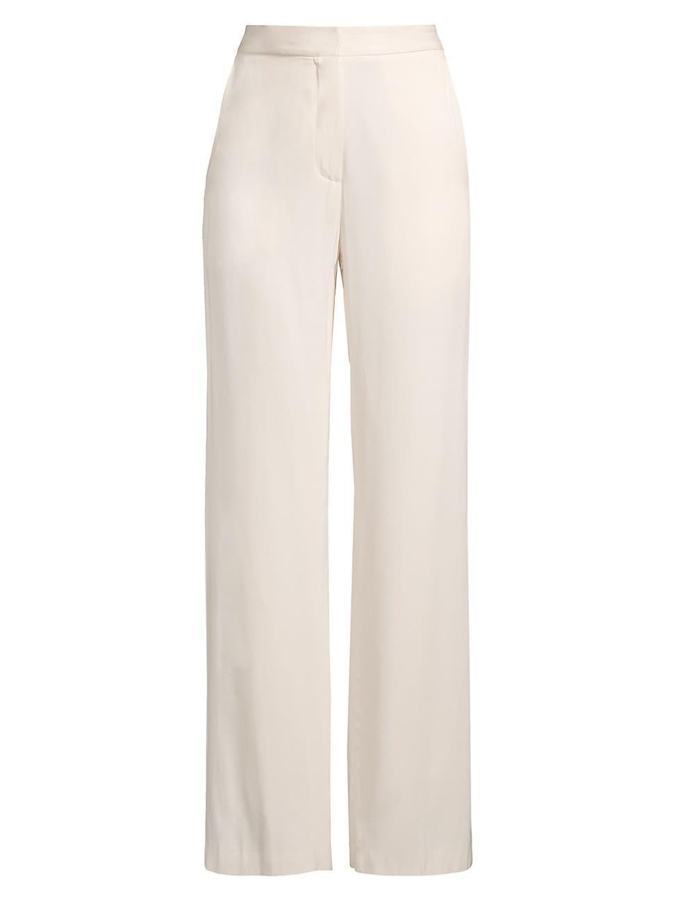 Womens Loria Crepe Wide-Leg Pants Product Image