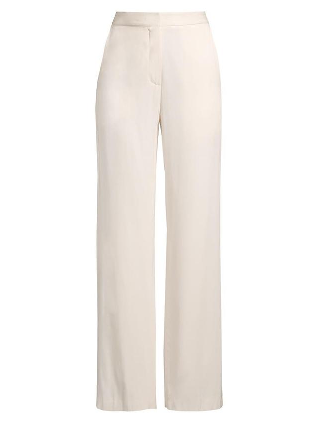 Womens Loria Crepe Wide-Leg Pants Product Image