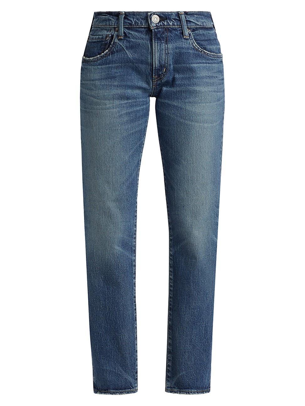 Womens Florahome Slim-Straight Mid-Rise Jeans Product Image