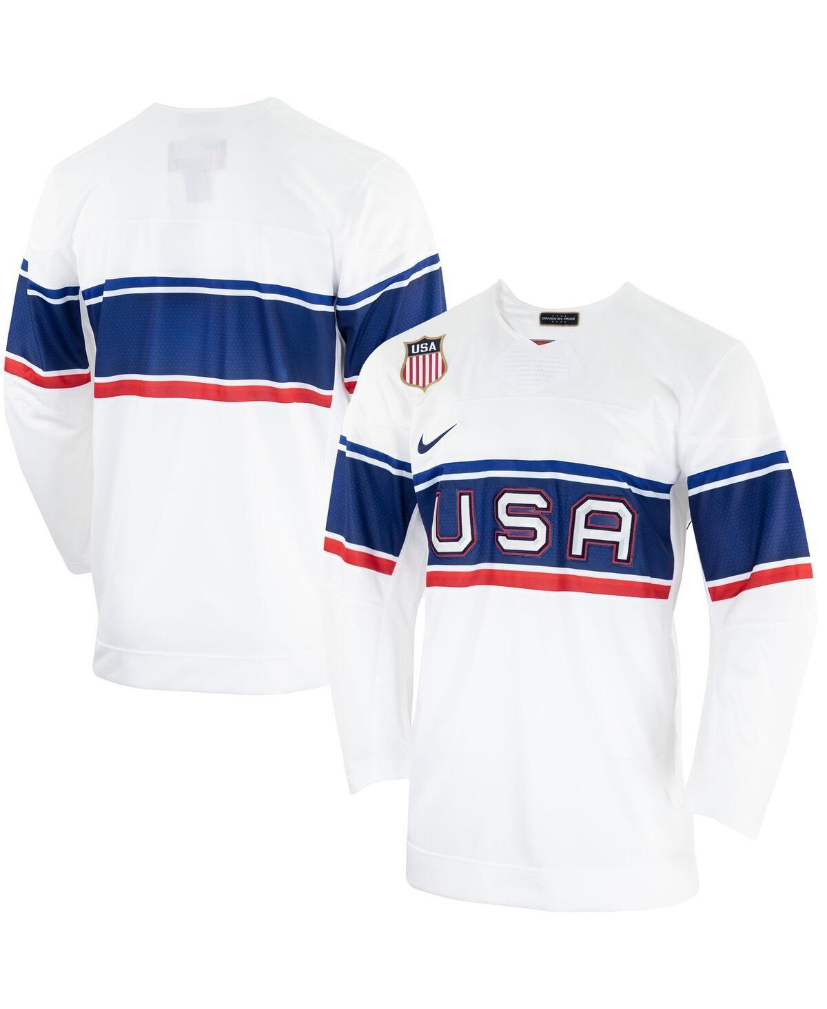 Mens Nike White Team Usa Hockey 2022 Winter Olympics Collection Jersey - White Product Image