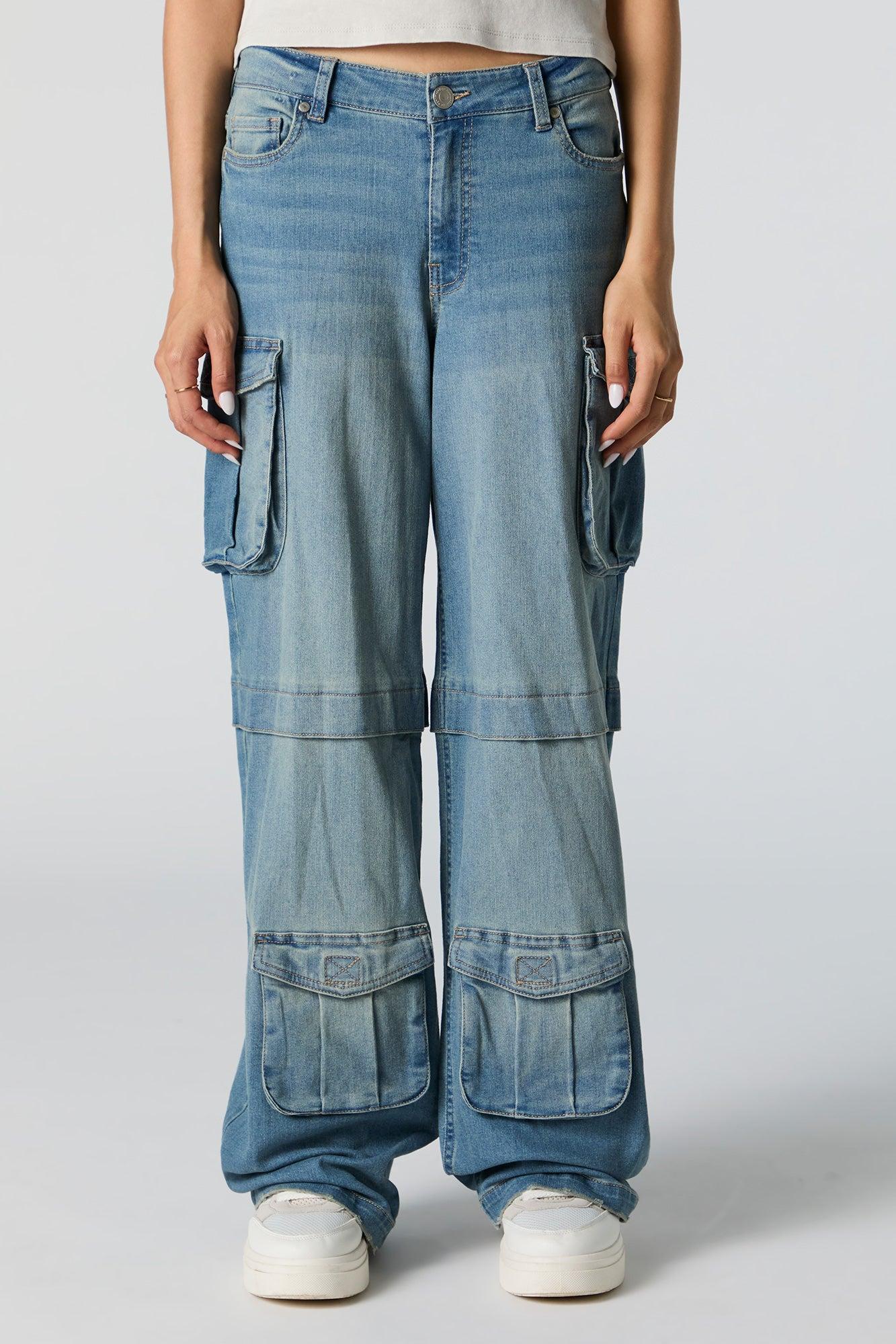 Wide Leg Cargo Jean Female Product Image