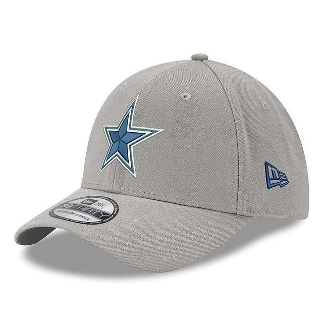 Mens New Era Gray Dallas Cowboys Logo 39THIRTY Flex Hat Product Image