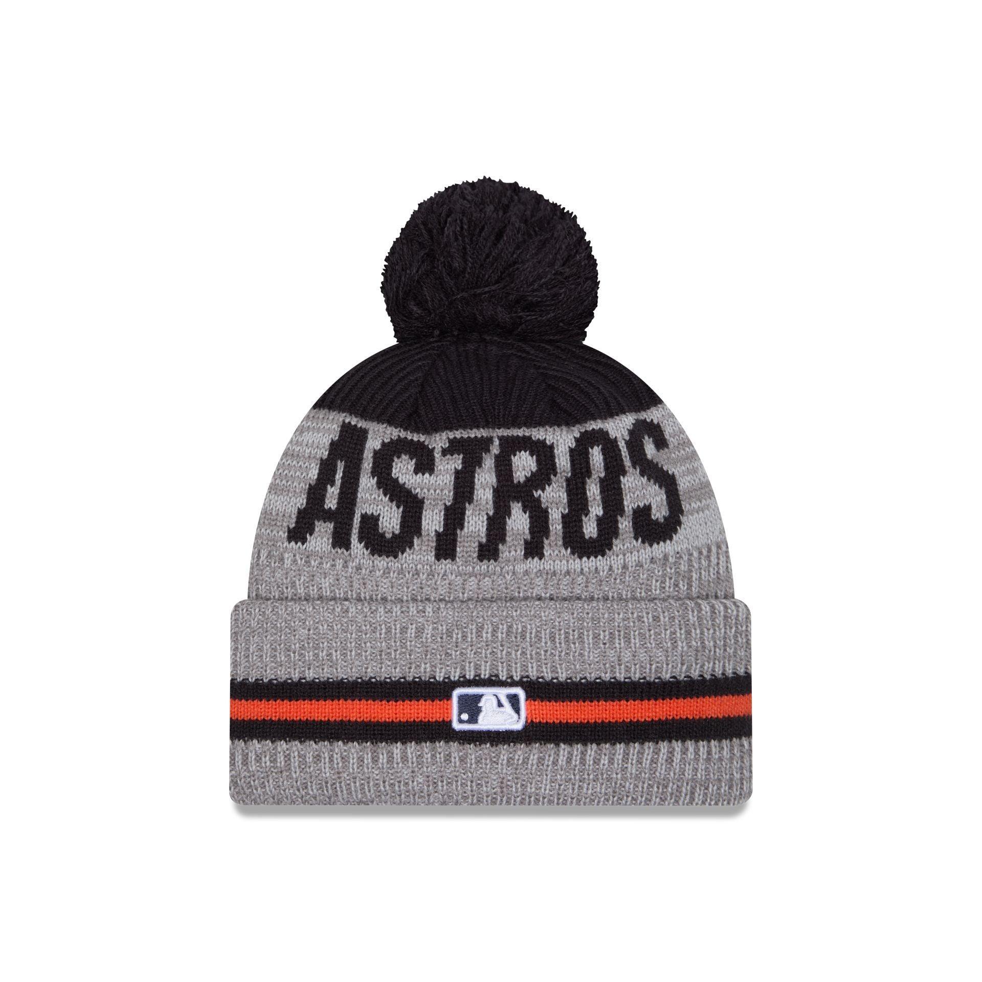 Houston Astros Runner Pom Knit Hat Male Product Image