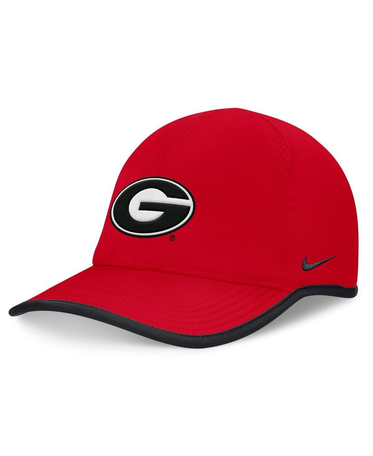 Nike Mens Red Georgia Bulldogs On-Field Featherlight Performance Adjustable Hat Product Image