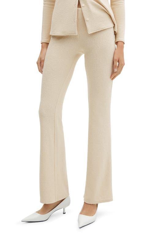 MANGO Knit Flare Pants Product Image