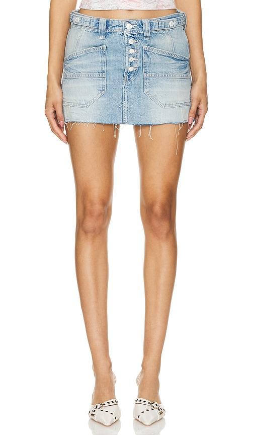 x REVOLVE Izzie Denim Mini Skirt Product Image