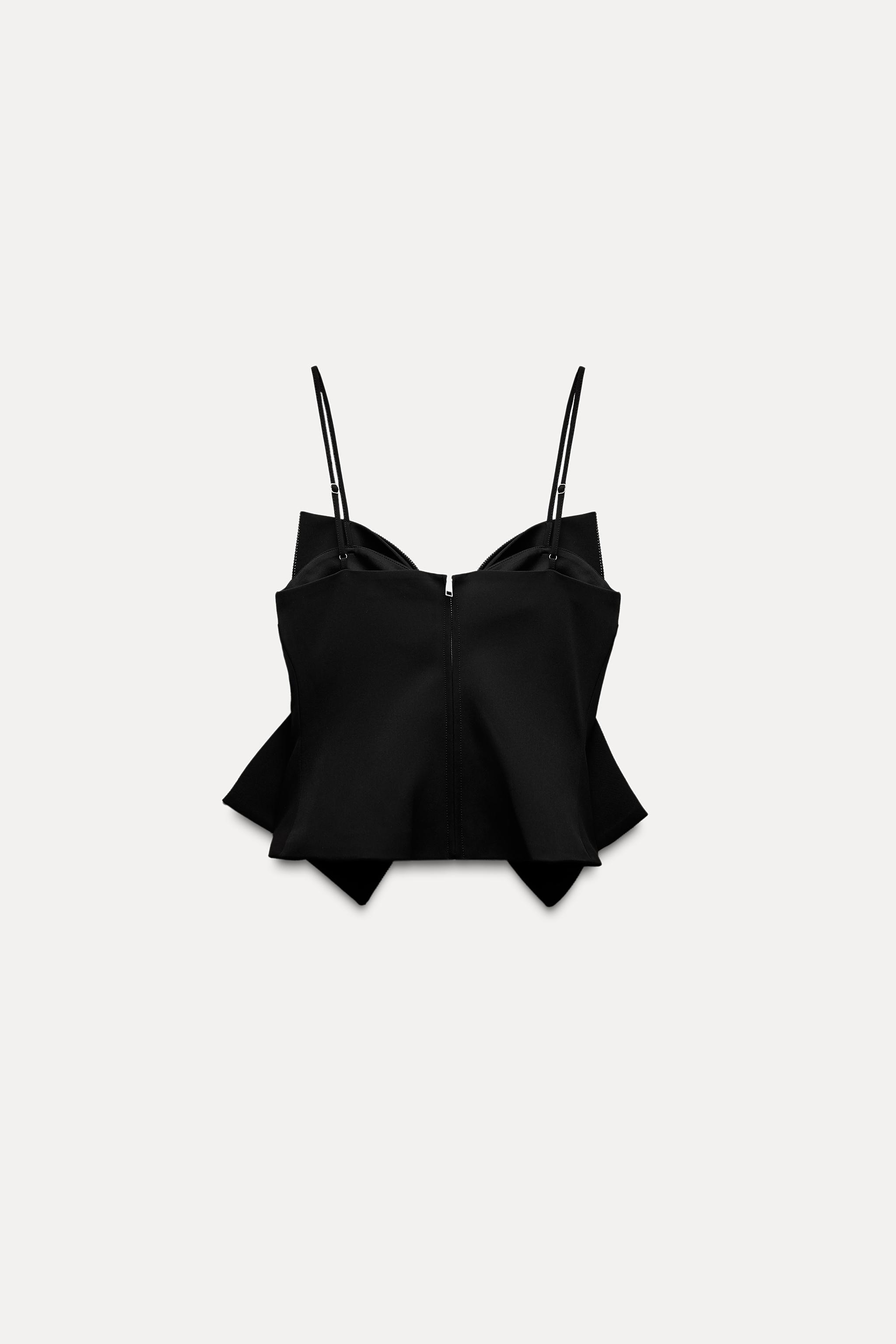 RHINESTONE BOW CROP TOP Product Image