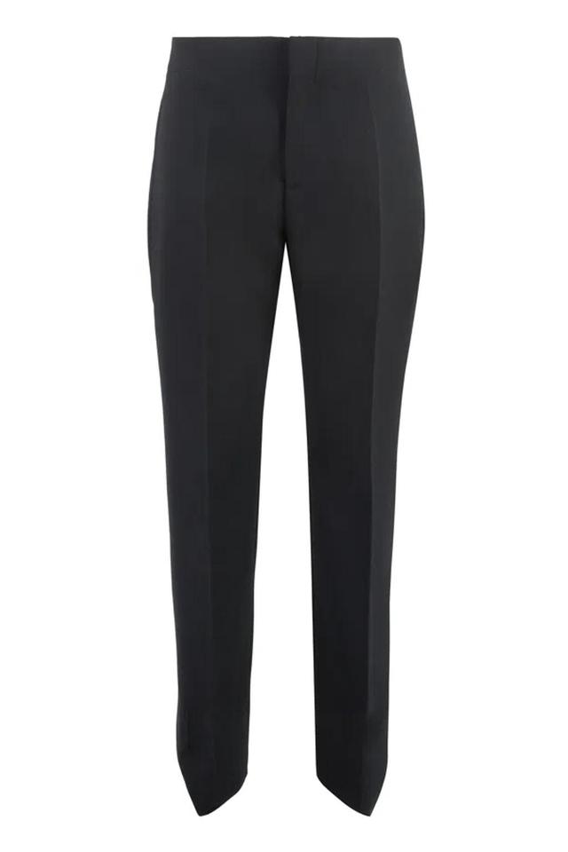 Pleated Front Tailored Trousers In Black Product Image