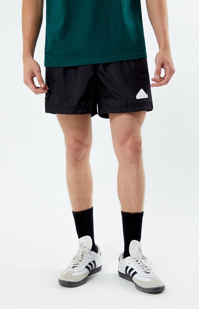 Adidas Men's Black Tiro Lightweight Woven Shorts in Black/White - Product Image