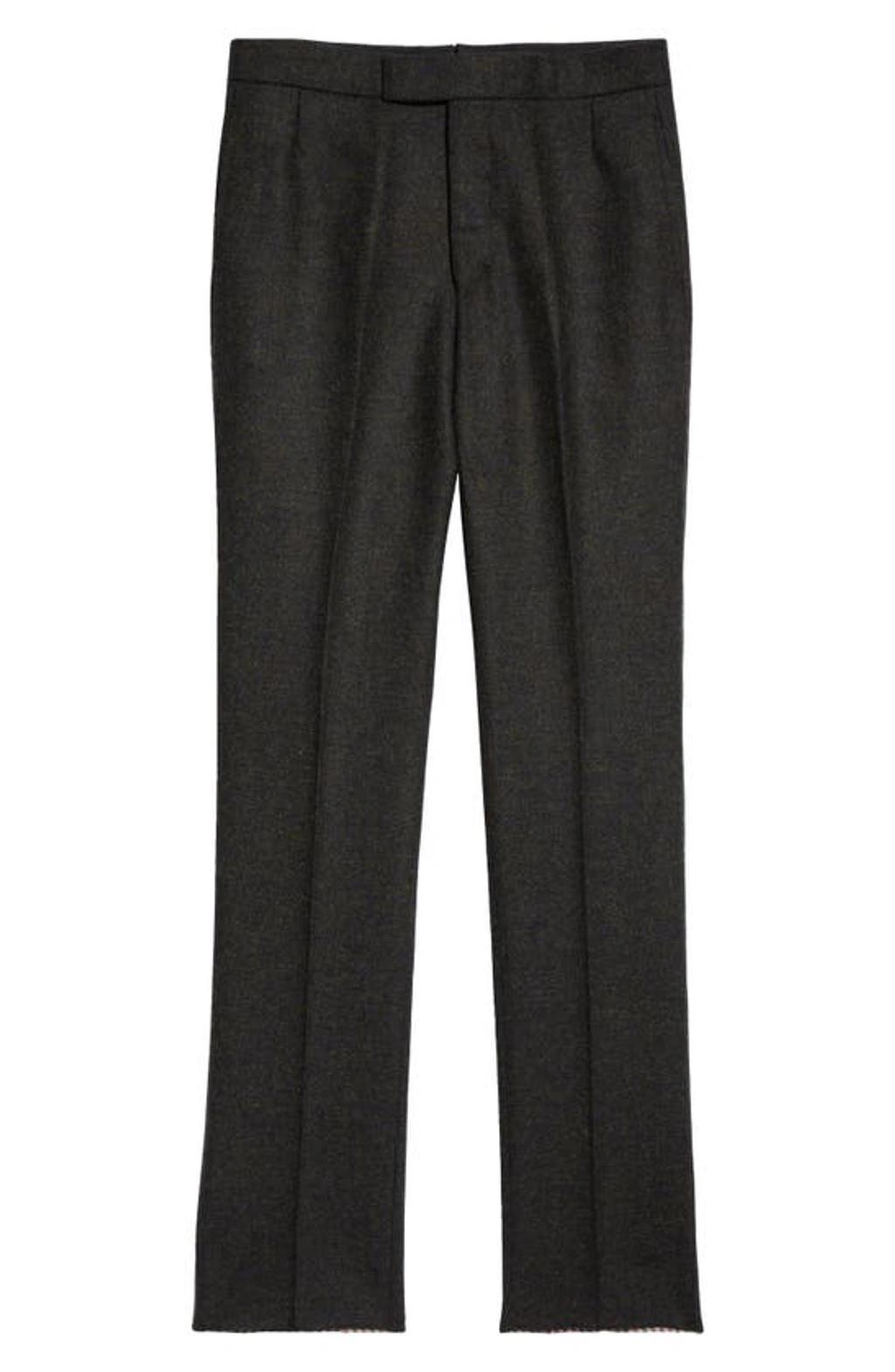 Fit 1 Backstrap Trouser In Shetland In Green Product Image