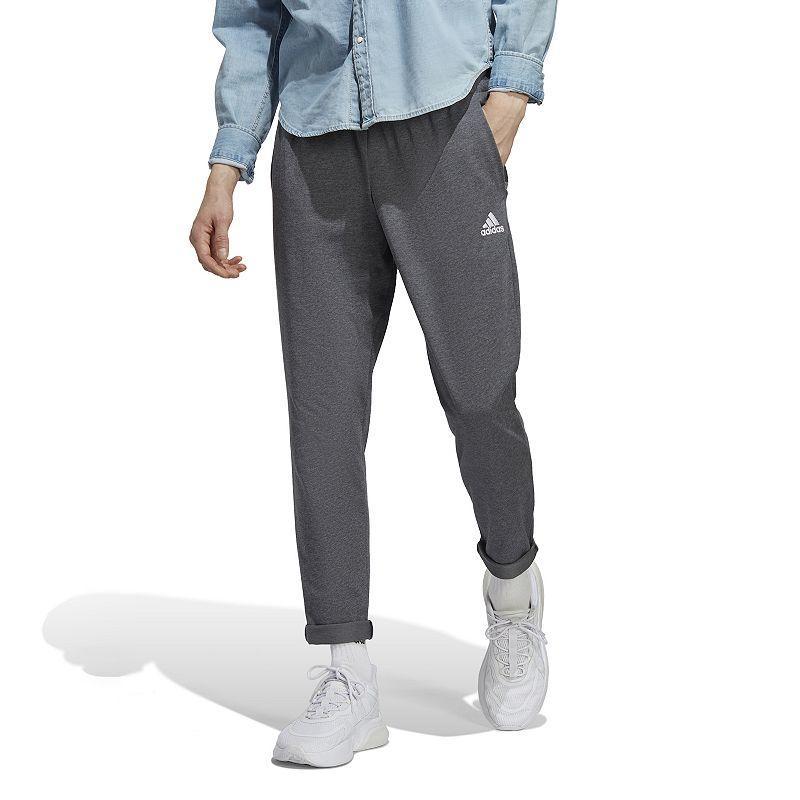 Mens adidas Sportswear Essentials Tapered Jogger Pants Dark Gray Grey Product Image