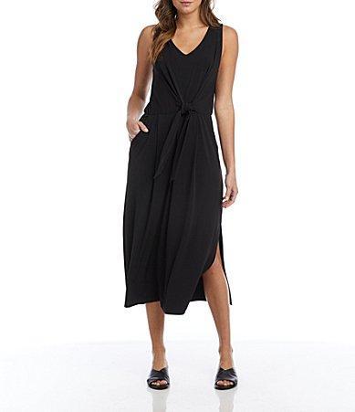 Karen Kane Tie Front Midi Dress Women's Dress Product Image