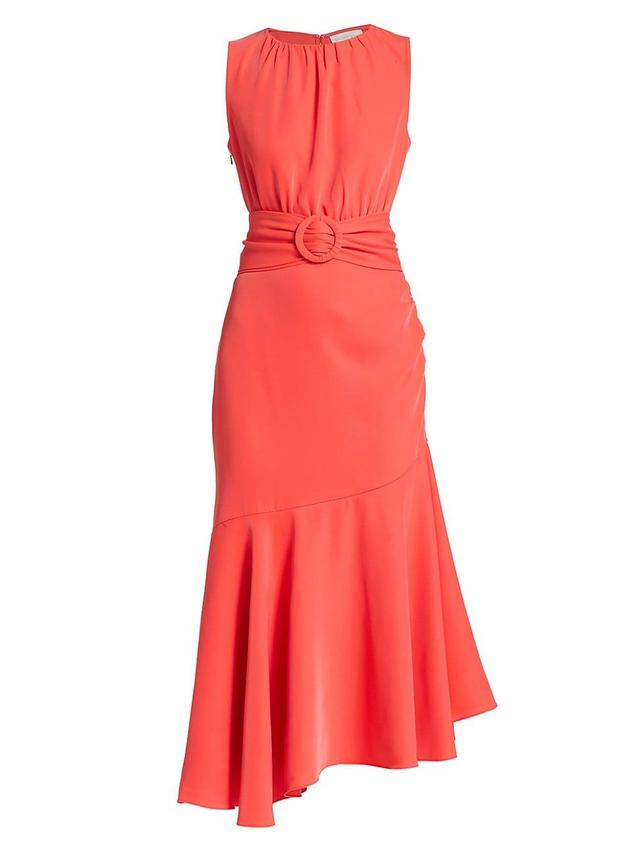 Womens Camila Crepe Flare Midi-Dress Product Image