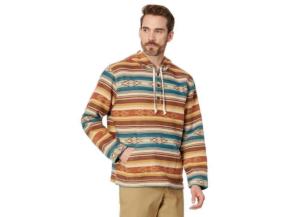 Pendleton Driftwood Hoody (Adobe/Green Stripe) Men's Sweatshirt Product Image