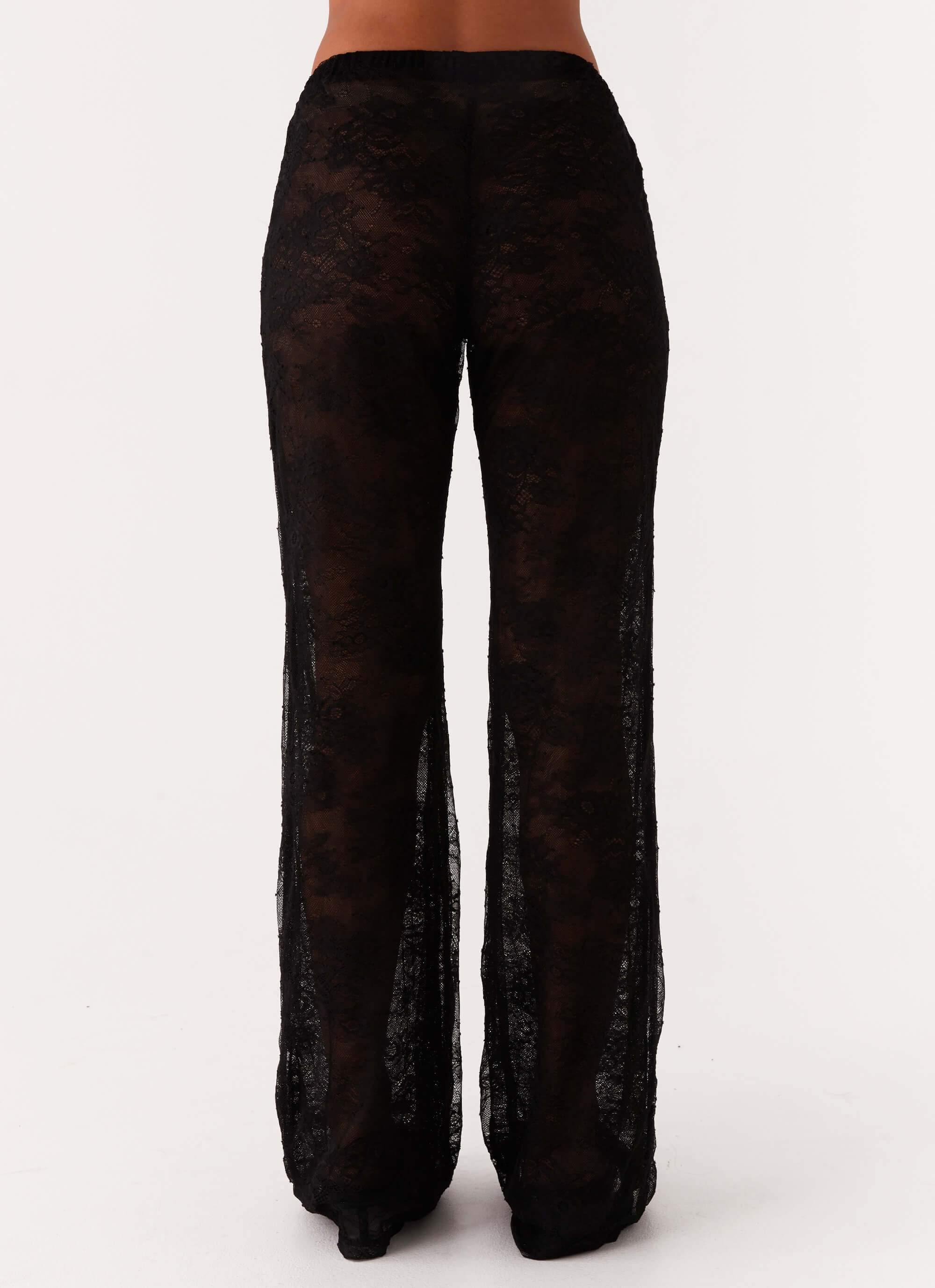 Paige Lace Pants - Black Product Image