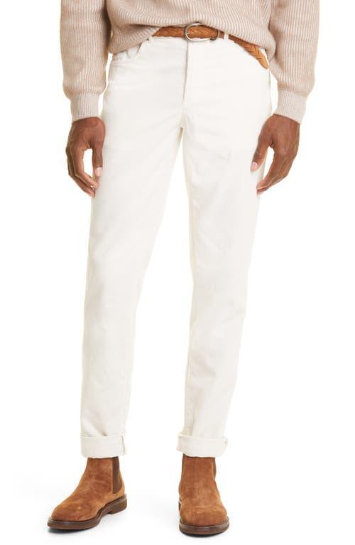 Brunello Cucinelli Fine Wale Cotton Corduroy Pants Product Image