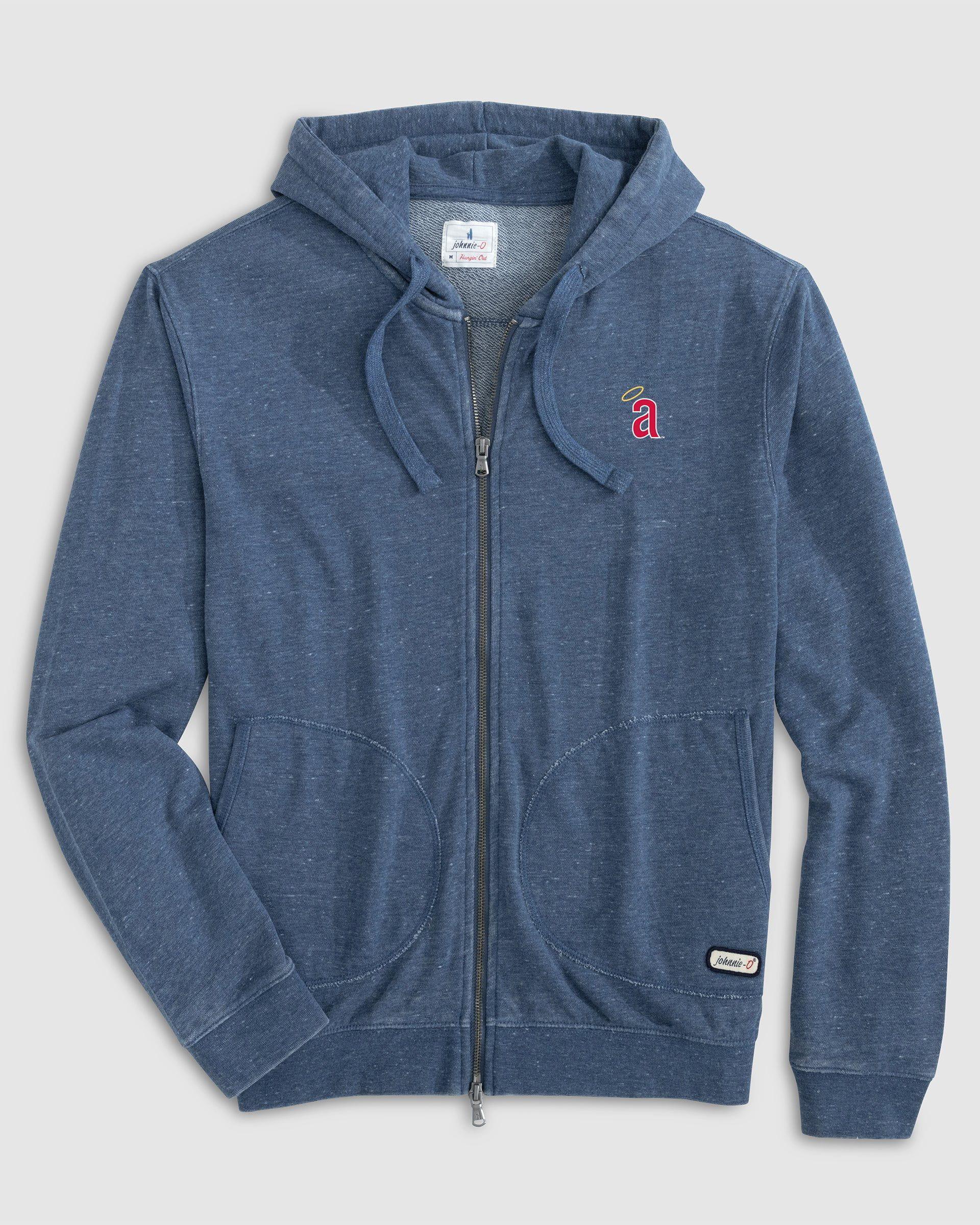 Los Angeles Angels Wiley Fleece Double Zip Hoodie - Cooperstown Logo Product Image