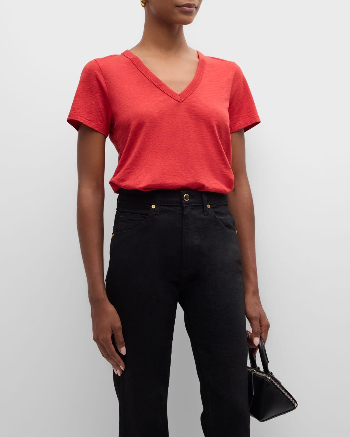 rag & bone The Slub V-Neck Organic Pima Cotton T-Shirt Product Image