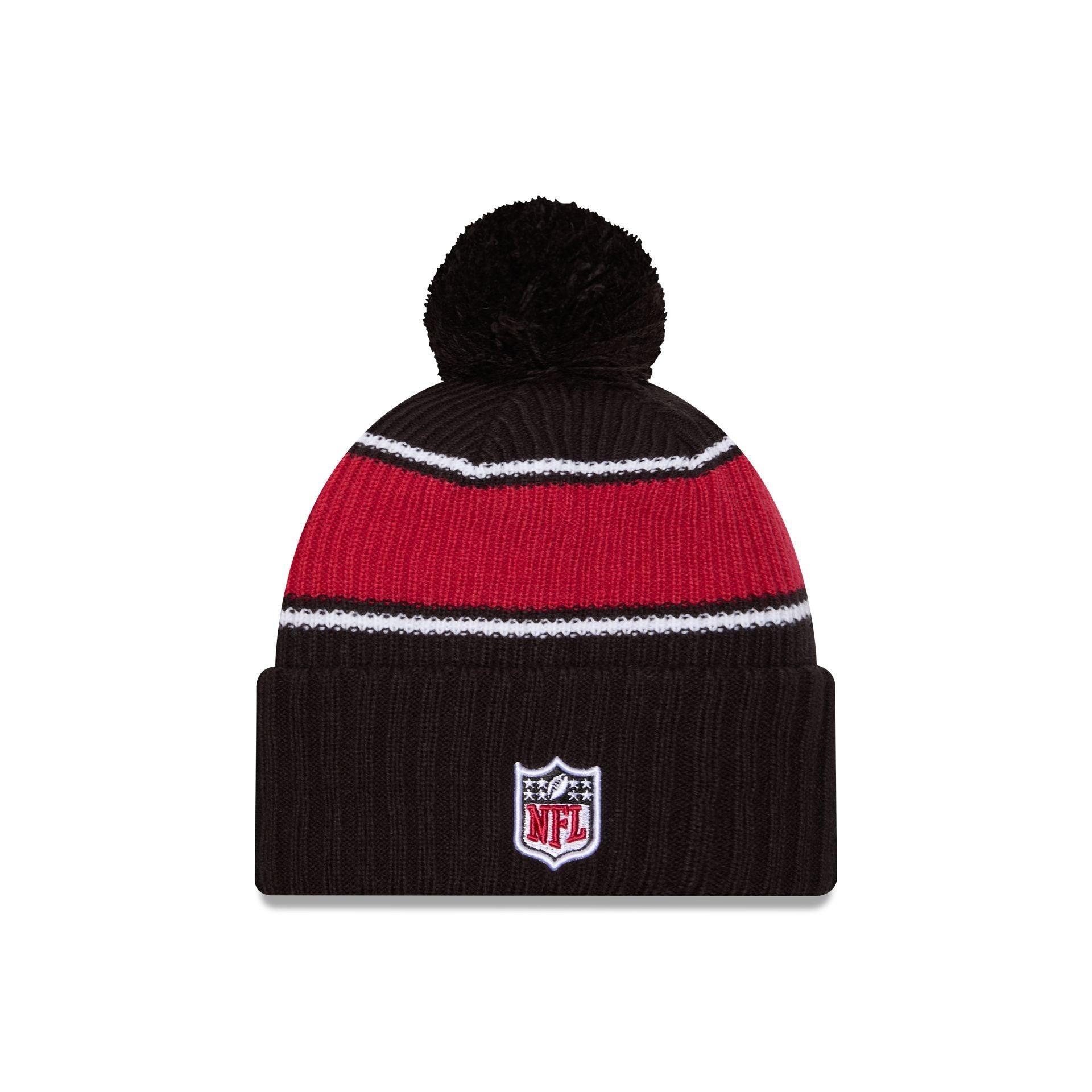 Arizona Cardinals 2024 Cold Weather Black Pom Knit Hat Male Product Image