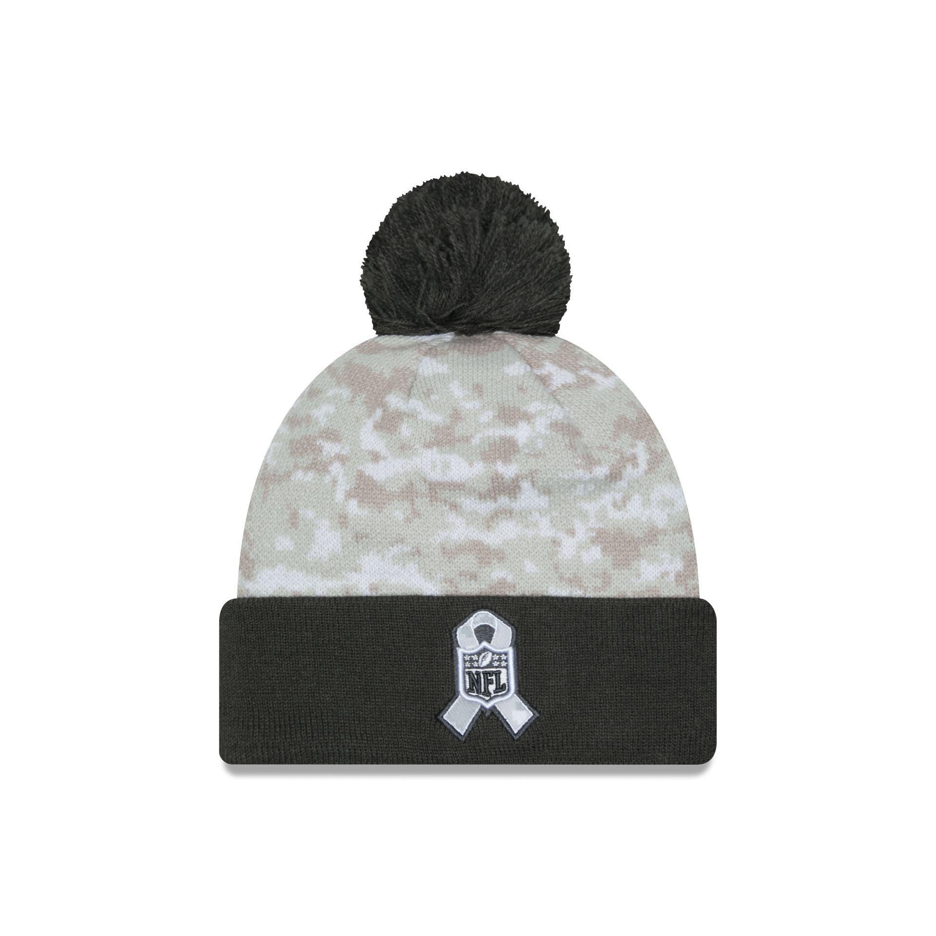 Detroit Lions 2024 Salute to Service Pom Knit Hat Male Product Image