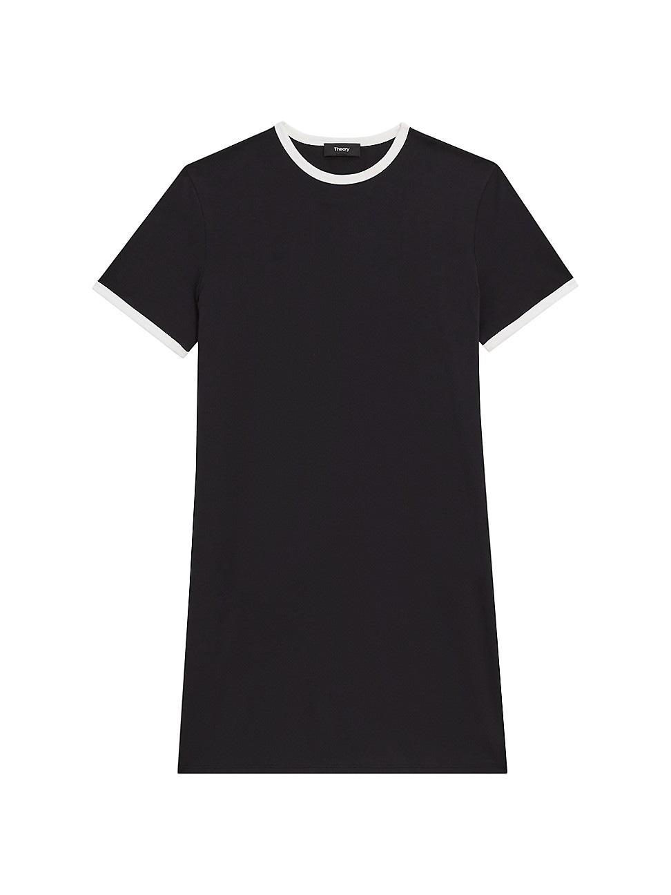 Womens Ringer Cotton T-Shirt Dress Product Image