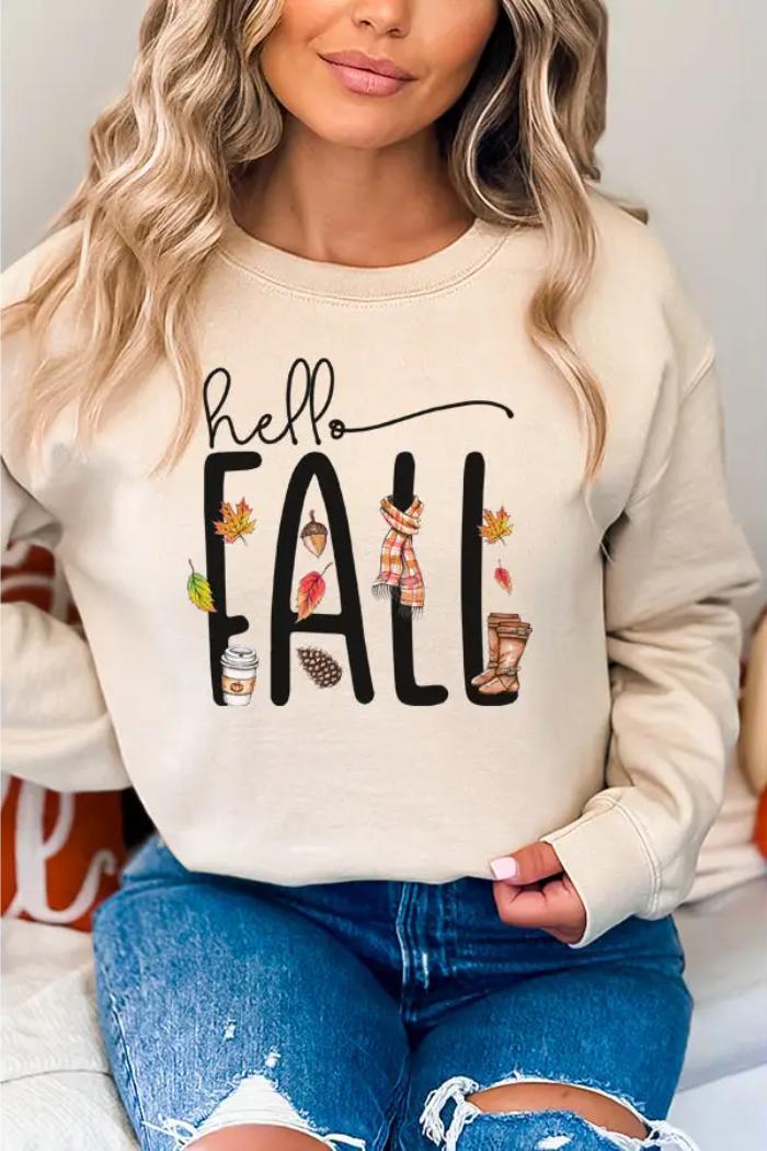 Fall Motif Sweatshirt Product Image