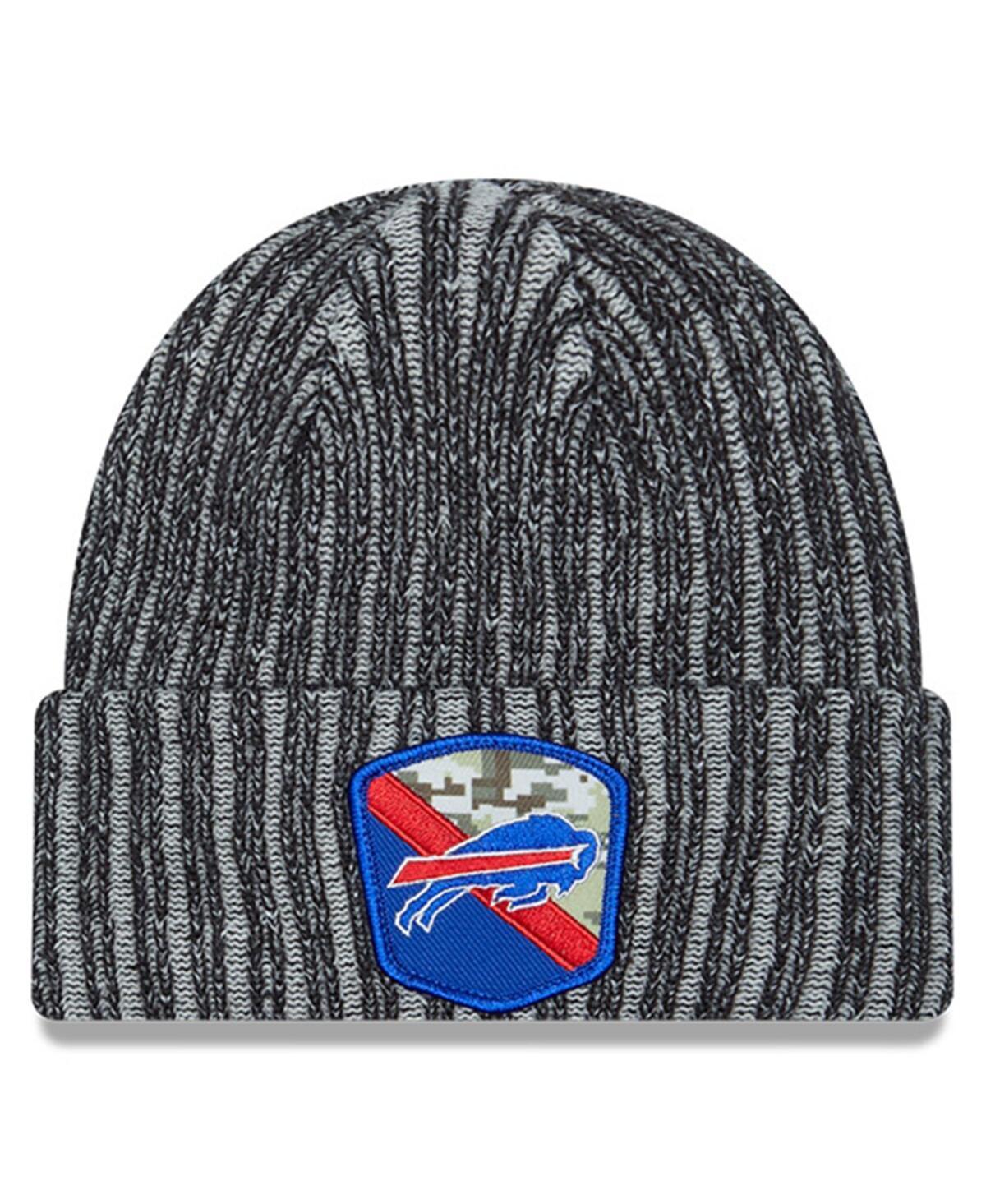 Mens New Era  Black Buffalo Bills 2023 Salute To Service Cuffed Knit Hat Product Image