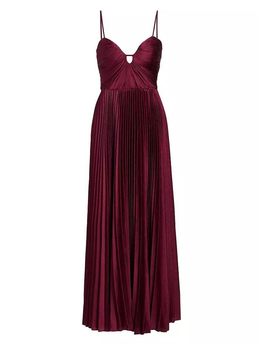 Suzette Satin Maxi Dress Product Image