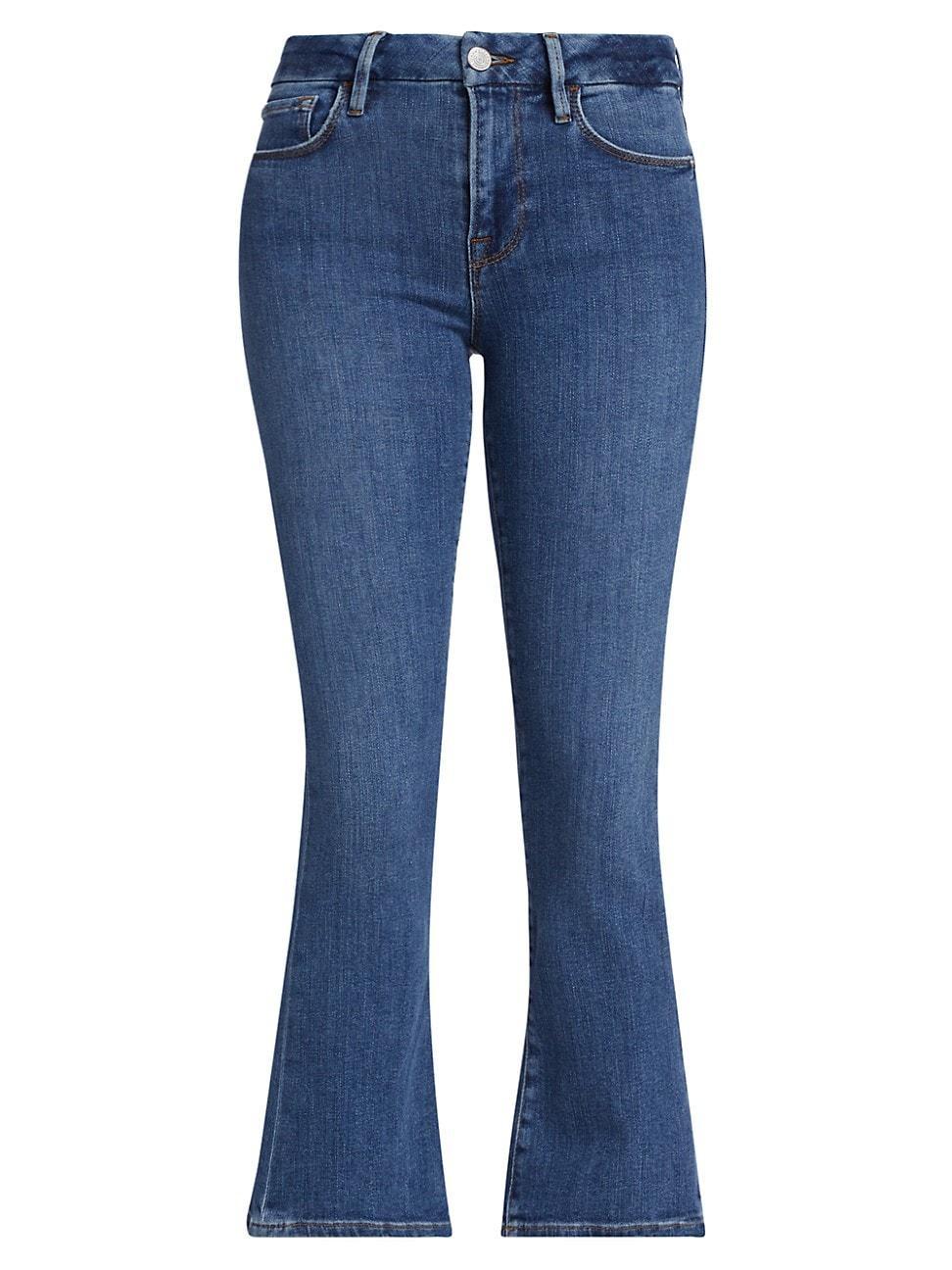 Womens Le Crop Mini Boot-Cut Jeans Product Image