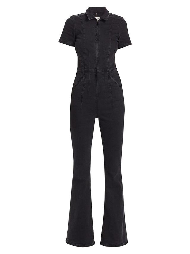 Womens Jayde Twill Flare Jumpsuit Product Image