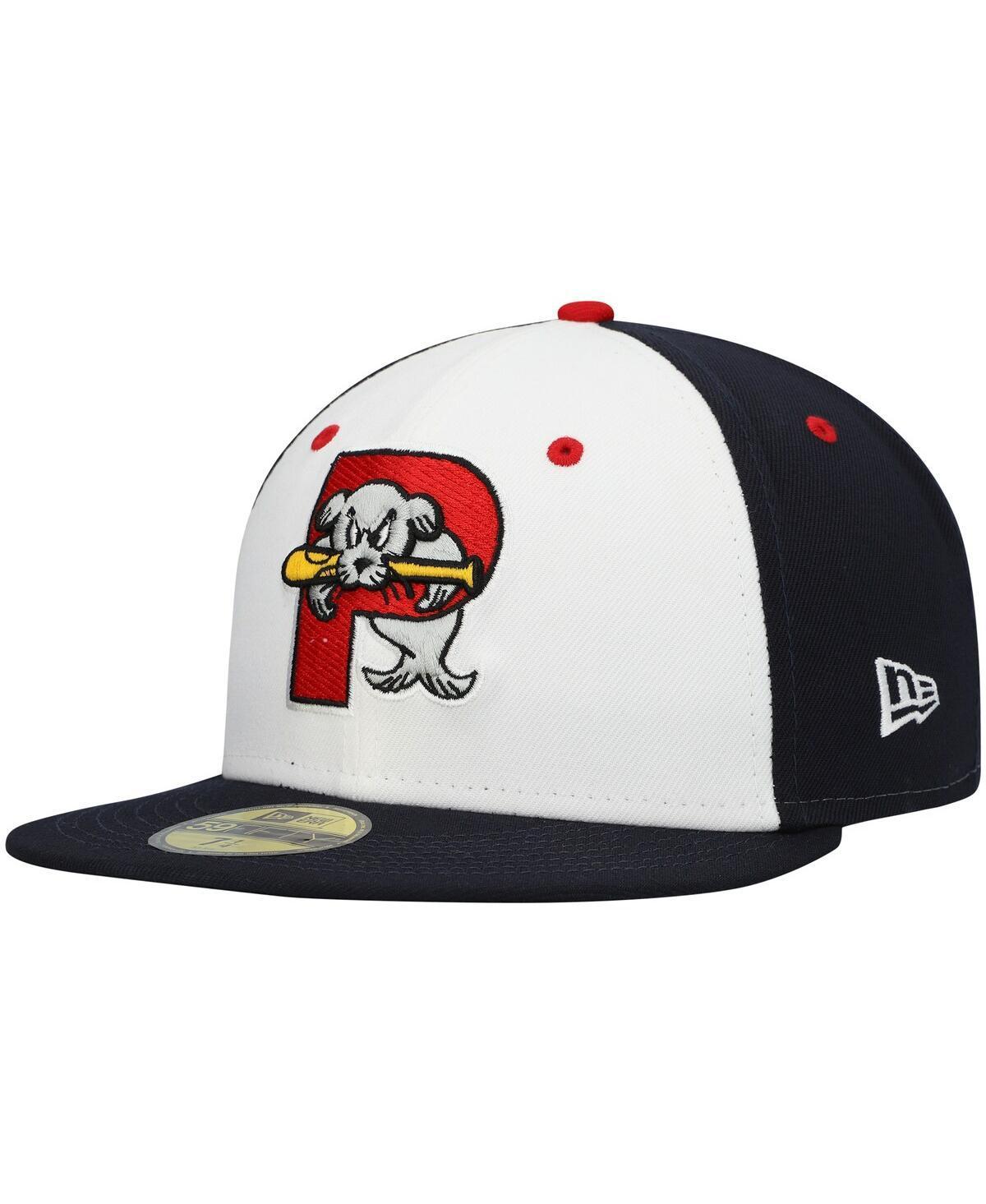 Mens New Era White Portland Sea Dogs Authentic Collection Team Alternate 59FIFTY Fitted Hat Product Image