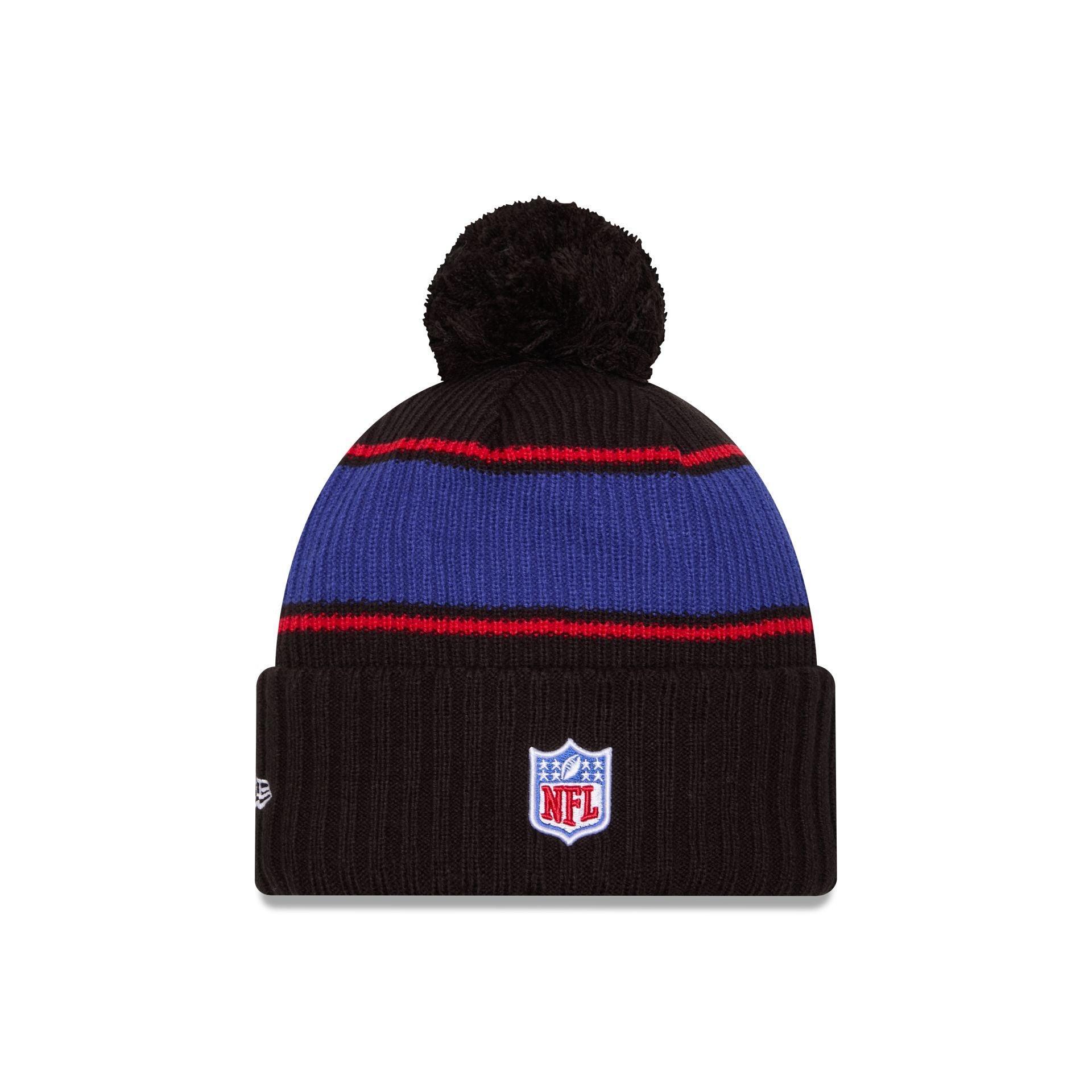 Buffalo Bills 2024 Cold Weather Black Pom Knit Hat Male Product Image