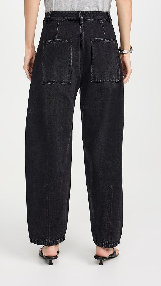 Tibi Petite Black Denim Sid Jeans | Shopbop Product Image